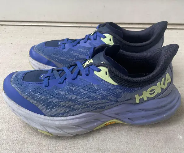 Hoka Speedgoat 5 Women’s Size 7.5B Running Hiking Shoes Blue