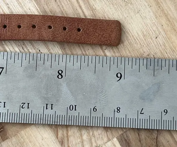 WY Modern Ladies Watch Large Round White Dial Genuine Leather Strap