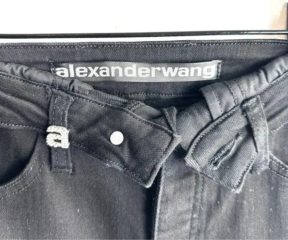 Alexander Wang  25 Bite High Rise Black Skinny Jeans