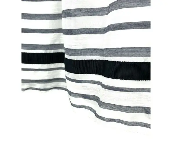 NAF NAF Black And White Striped Skirt Paris Size 40 EU Size 6/8 US