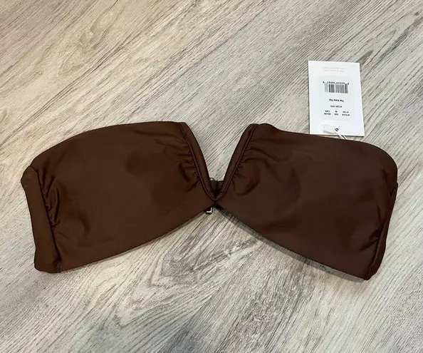 ANDIE NWT Swim Espresso Brown Bandeau
Bikini Scala Top Strapless XS V Notch