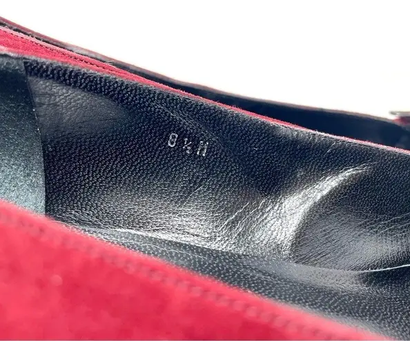 Joan & David suede burgundy shoes, made in Italy, size 8.5