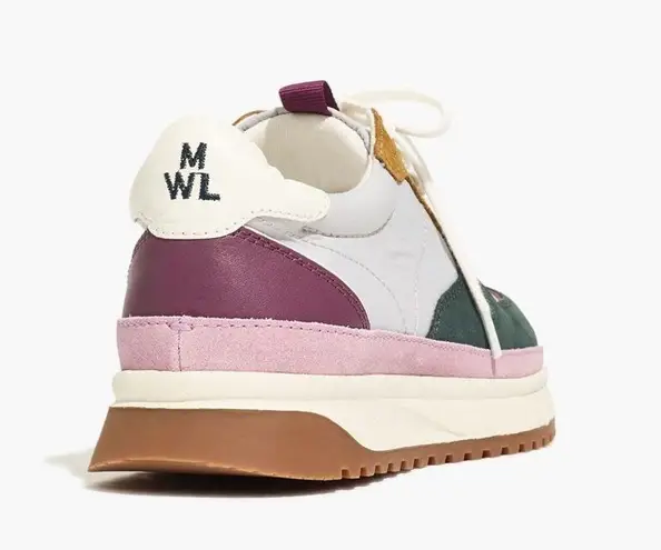 Madewell  Kickoff Trainer Sneaker Sz 8 Leather Old School Shoe Multicolor