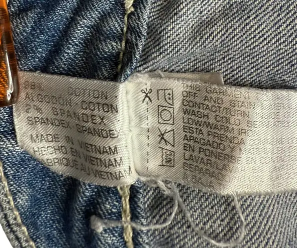 Unionbay Women’s Denim Shorts Size 15 Blue Jean Mid Rise Pockets Button Fly