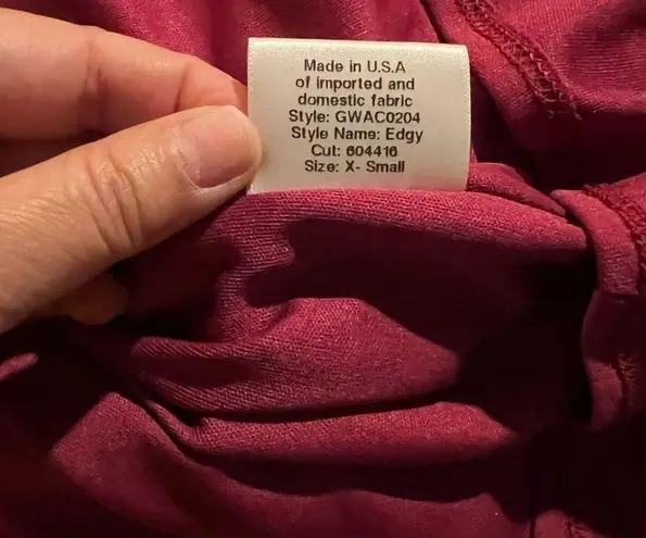 Katie May Edgy Cutout One Shoulder Gown, Magenta