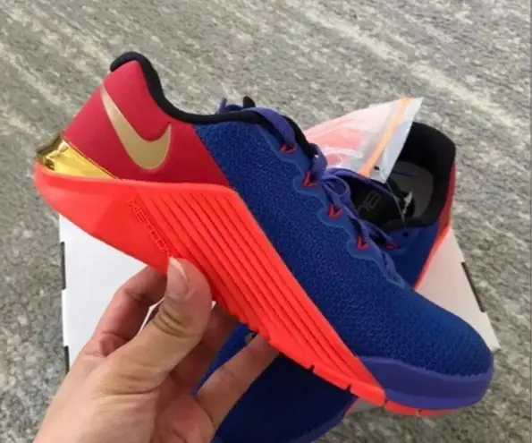 Nike New iD Metcon 5 By You Blue Red Gold