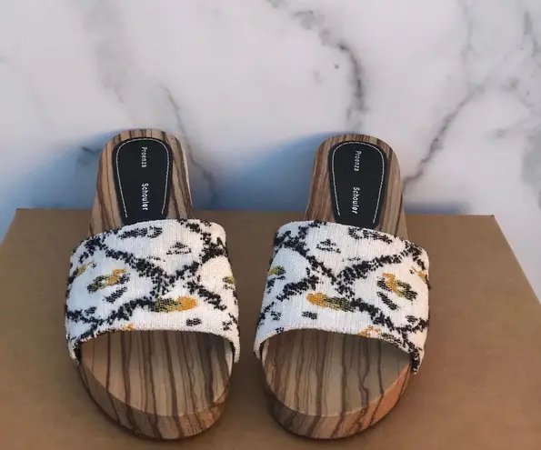 Proenza Schouler women’s Tapestry clog slide sandals size IT 36 US 6