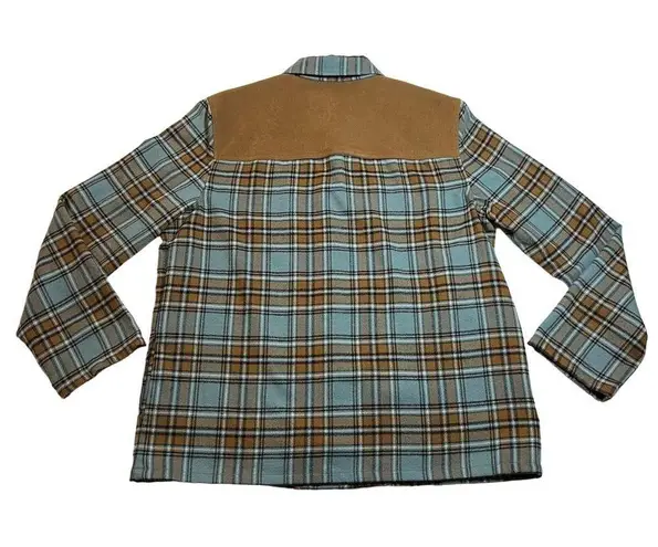 Norton Mcnaughton Petites Western Plaid Flannel Button Up Shirt Jacket Size PL