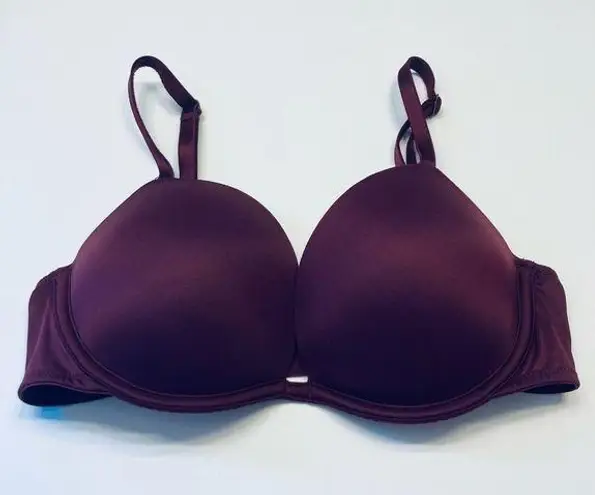 PINK - Victoria's Secret Victoria's Secret PINK Wear Everywhere Super Push-Up Bra Burgundy 32C