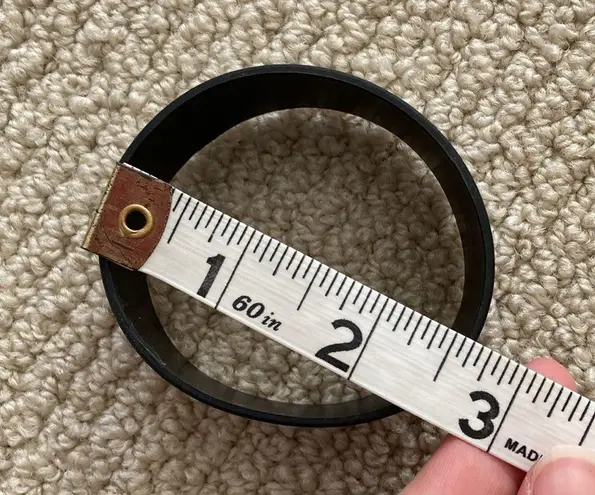 I Love Dogs Throwback Y2K Thick Plastic Wristband Bracelet Indie Sleaze 2010 Black