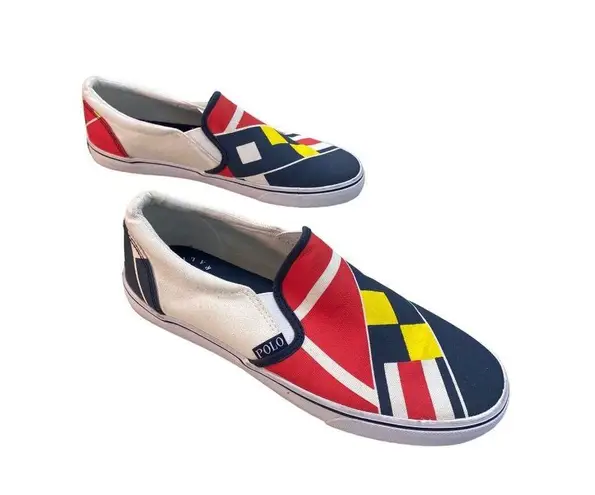 Polo multicolor shoes sneakers loafers size 6.5 SKU 563