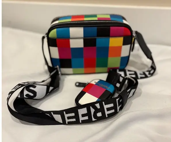 Karl Lagerfeld Paris Multicolor Crossbody Bag with Cardholder NWOT