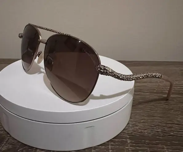 Roberto Cavalli New Hoedus 899S Rose Gold Aviator Sunglasses 59mm