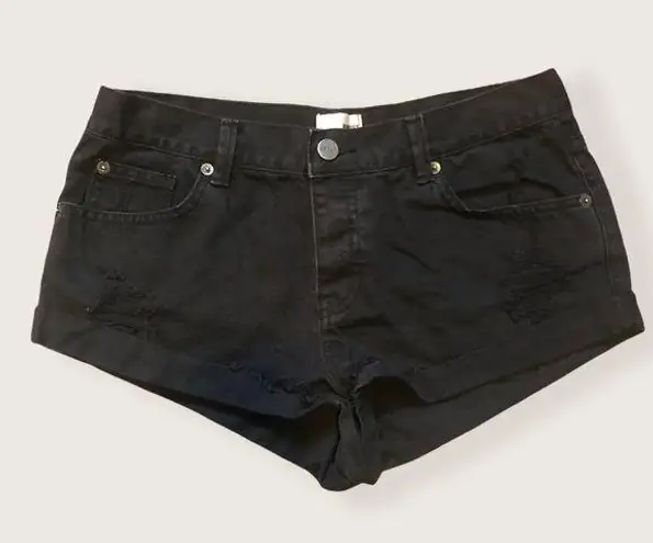 Amuse Society  Black Cut Off Jean Shorts 27