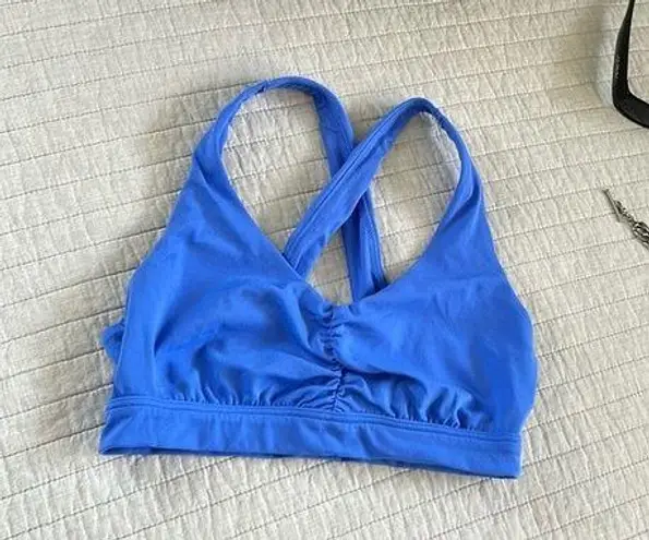 Aerie Offline  Real me stretch med support blue sport bra med