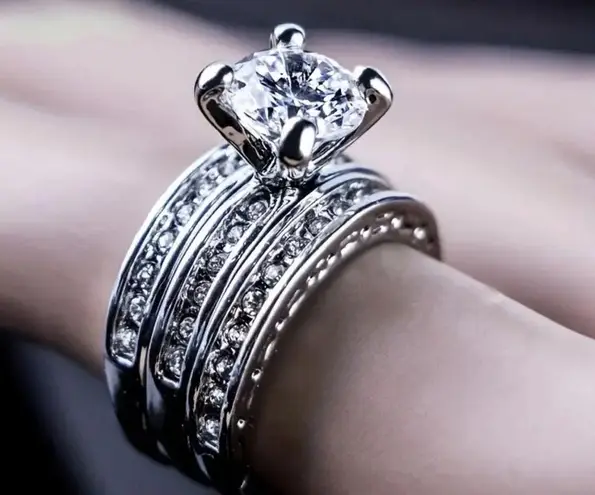 Silver Ring Set Size 6