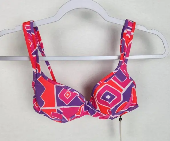 Rumored Womens Havana Bikini Swim Top Size XS Pink Red Purple