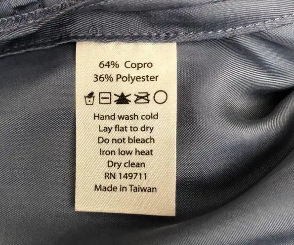 Kestan Bradbury Slate Blue Trench Coat Size L