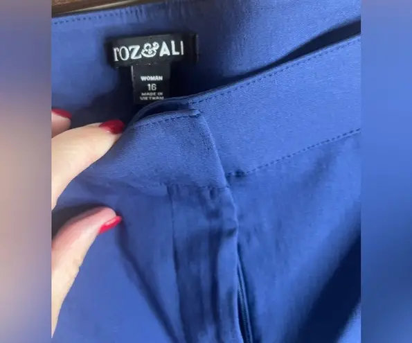 Roz & Ali navy blue dress pants size 16