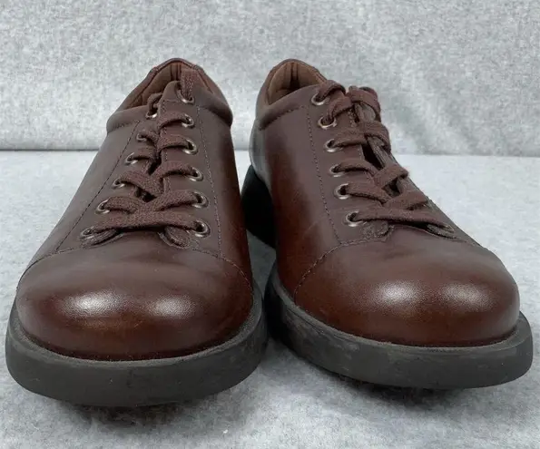 Naturalizer Women's Y2K Brown Leather Lace-Up Shoes Size 8.5 N Casual