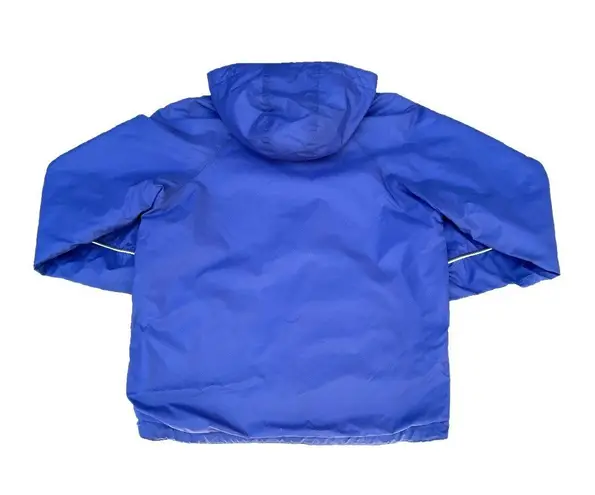 E02 Vintage Blue Reversible Zip Up Windbreaker Hoodie Jacket