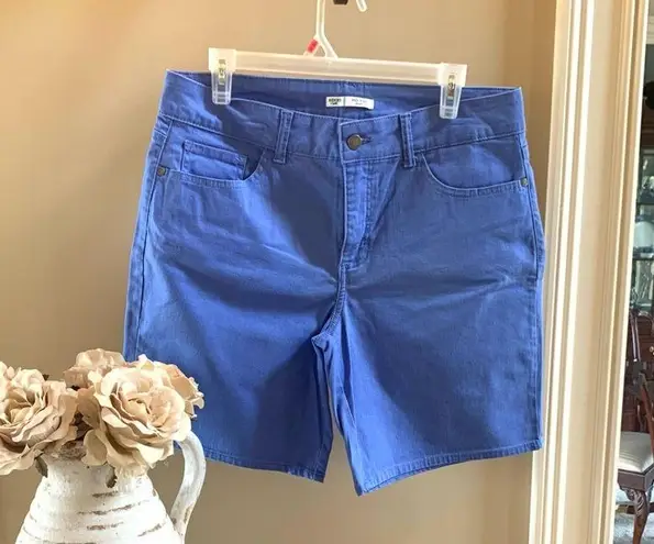 Riders By Lee Denim Shorts Bright Blue Riders Lee Bermuda Mid Rise Short Womens 12