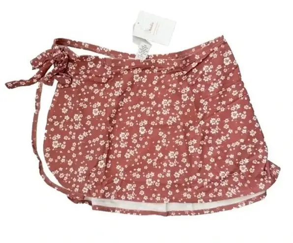 ANDIE Swim Sarong Coverup in Ditsy Floral Rose Pink S NWT