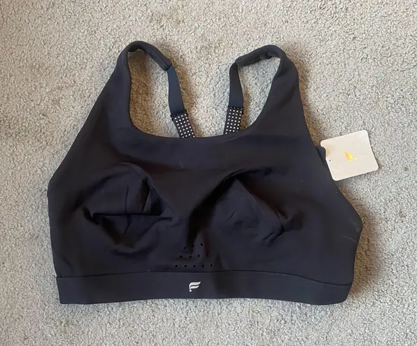 Fabletics black high support sports bra