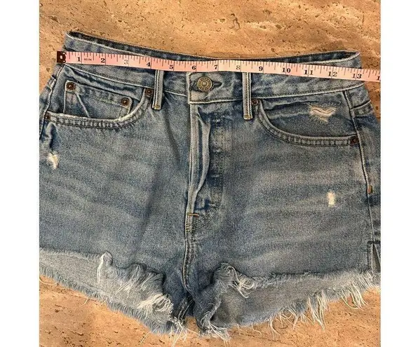 GRLFRND Cindy High Rise Cut Off Denim Shorts in Nobody Does it Better 26