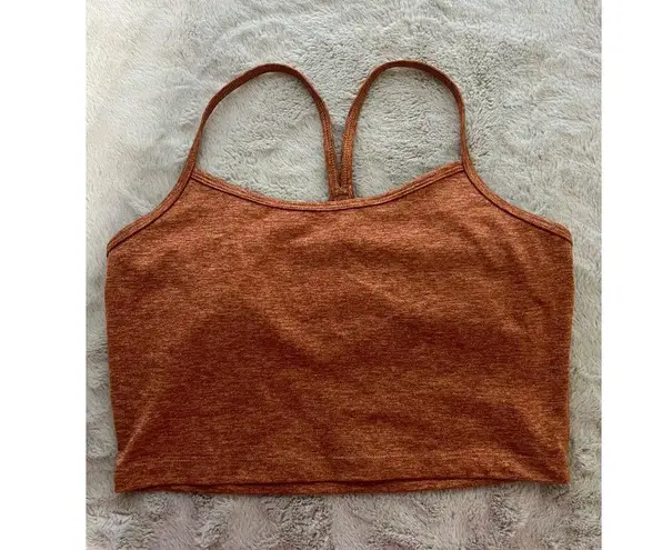 Offline By Aerie Recharge Tank Top M/M Rust Orange Heathered Lightweight Size M