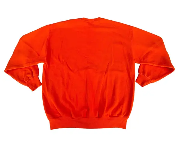 Jerzees Vintage 90s  Orange Blank Crewneck Sweater