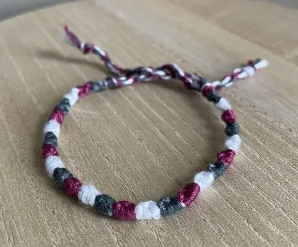 Handmade Esmeray Bracelet, anklet, trendy, comfortable, tie, embroidery thread, woven, gi