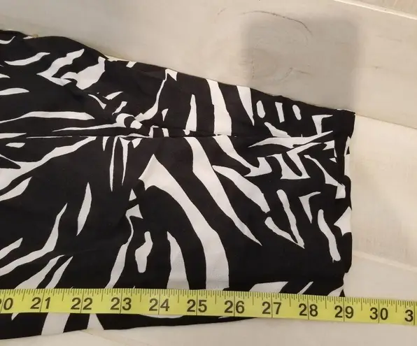 St. John {L} So Cal Zebra Animal Print Lounge Pants Swim Cover