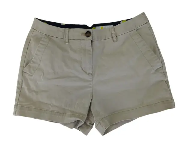 Boden Rachel Tan Chino Shorts 3" Women's 6 Stretch WJ055 Preppy Academia Summer