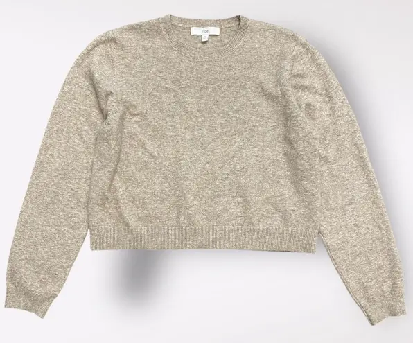 Ripe Maternity Sandy Crop Nursing Knit Sweater in Latte Size XL Brown