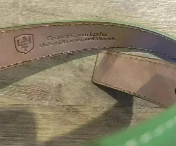 L.E.N Epsom Leather Belt