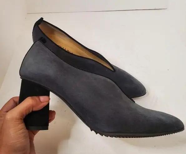 Brunate Dark Grey and Black Suede High Heels Size 38.5