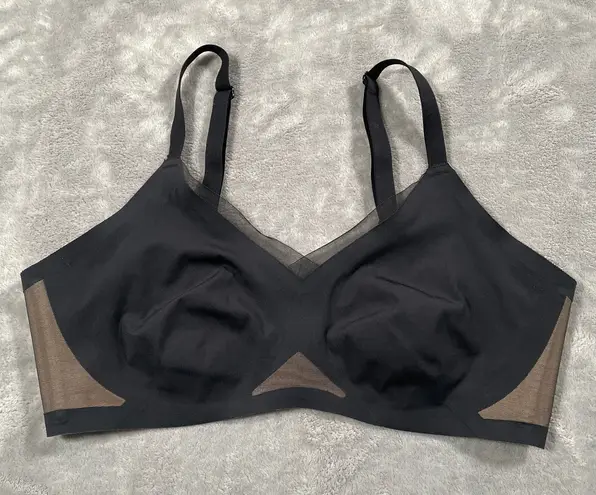 Honeylove CrossOver Bra Large Black Wireless Comfort Support Mesh Adjustable - Image 1