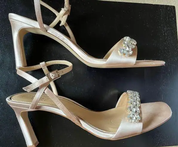 Badgley Mischka Champagne Heels