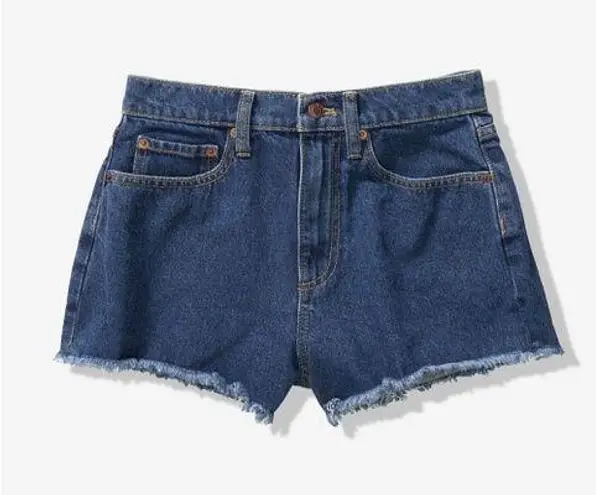 Victoria's Secret Victoria’s Secret High Waist Denim Frayed Shorts