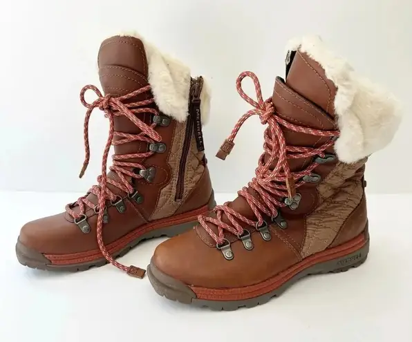 Merrell Womens 5 Astoria Apres Brown Ski Winter Boots Polartec