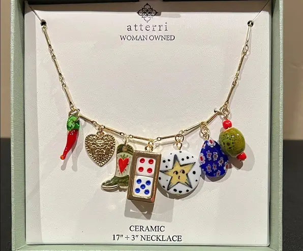 Atterri | Lucky Charms Ceramic Necklace Gold