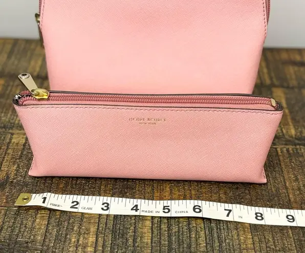 Henri Bendel West 57th Cosmetic Case Set blush pink saffiano leather
