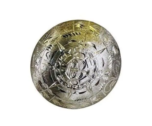 925 Sterling Silver Aztec Mayan Calendar Sun Dial Pin Brooch Pendant 12.96g VTG