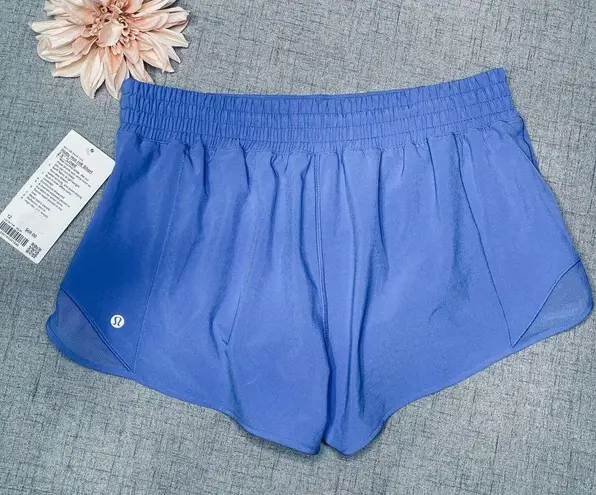 Lululemon  Hotty Hot High Rise Gym Shorts Wild Indigo Blue 12 NWT