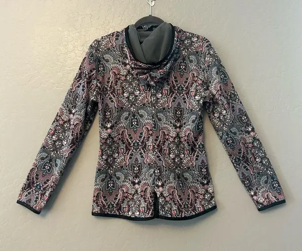Odd Molly paisley print storm mid layer hooded jacket size 3 large