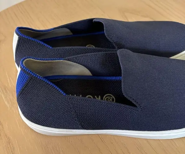 Rothy's  Casual The Original Slip On Sneaker Womens Size 8.5 Navy Knit‎ Shoes