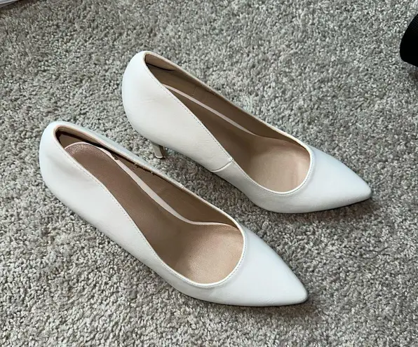 White Heels Size 8