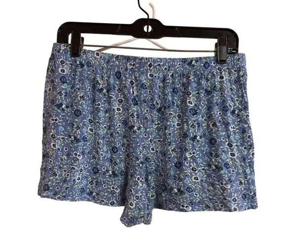 Vintage J&B Womens Floral Print Blue Boxers White Size M