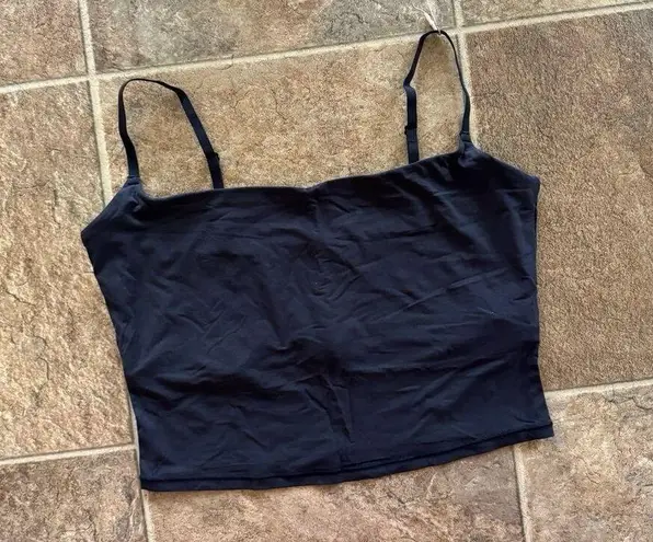 SKIMS Fits Everybody Cropped Cami Onyx Size Large